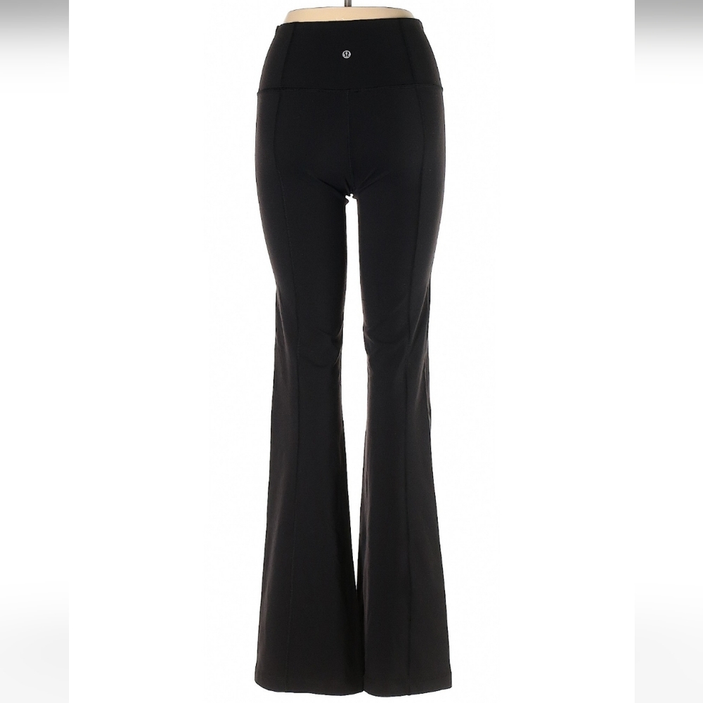 Lululemon Black Yoga Pants Medium 6 Tall/Long Length